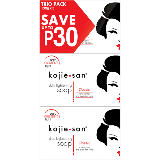 Kojie San Zero Pigment Skin Lightening Soap Trio pack - 100g * 3