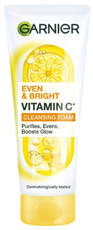 Garnier Even and Bright Vitamin C Cleansing Foam - 100ml