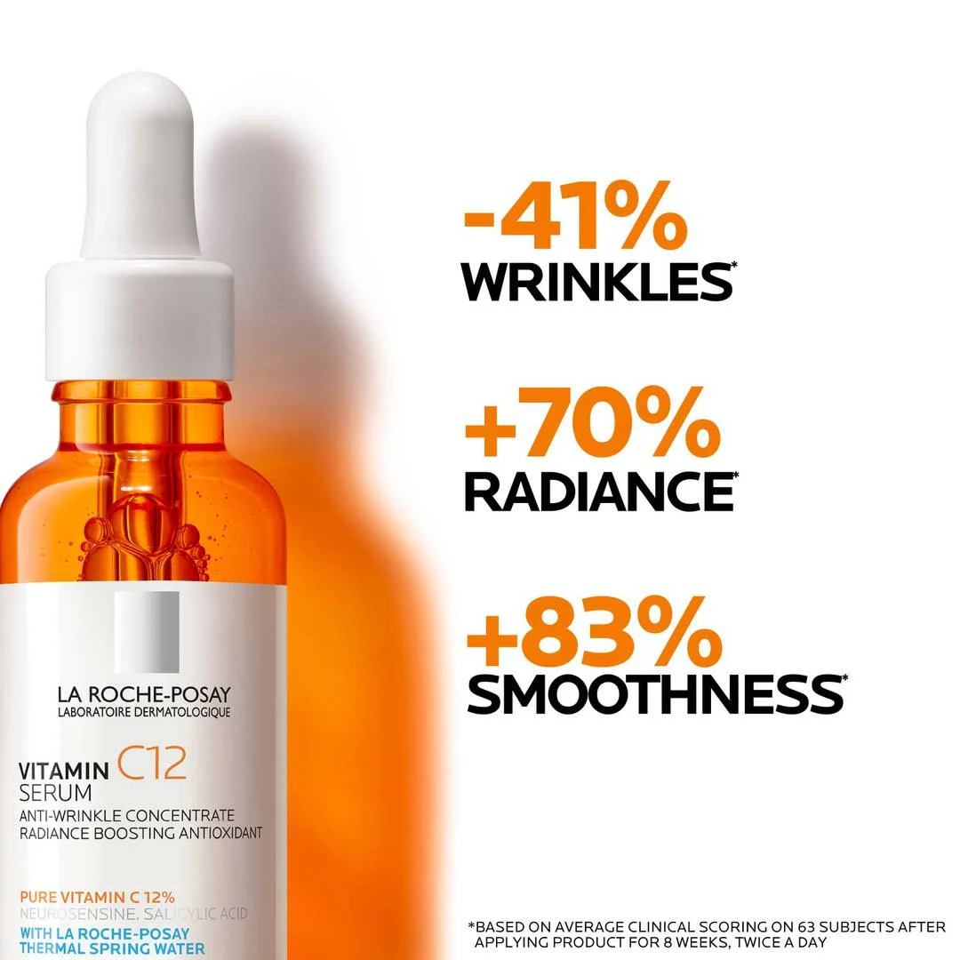 La-Roche Posay Pure Vitamin C12 Serum - 30ml - Image 2