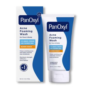 PanOxyl Acne Foaming Wash Maximum Strength 10% Benzoyl Peroxide - 156g